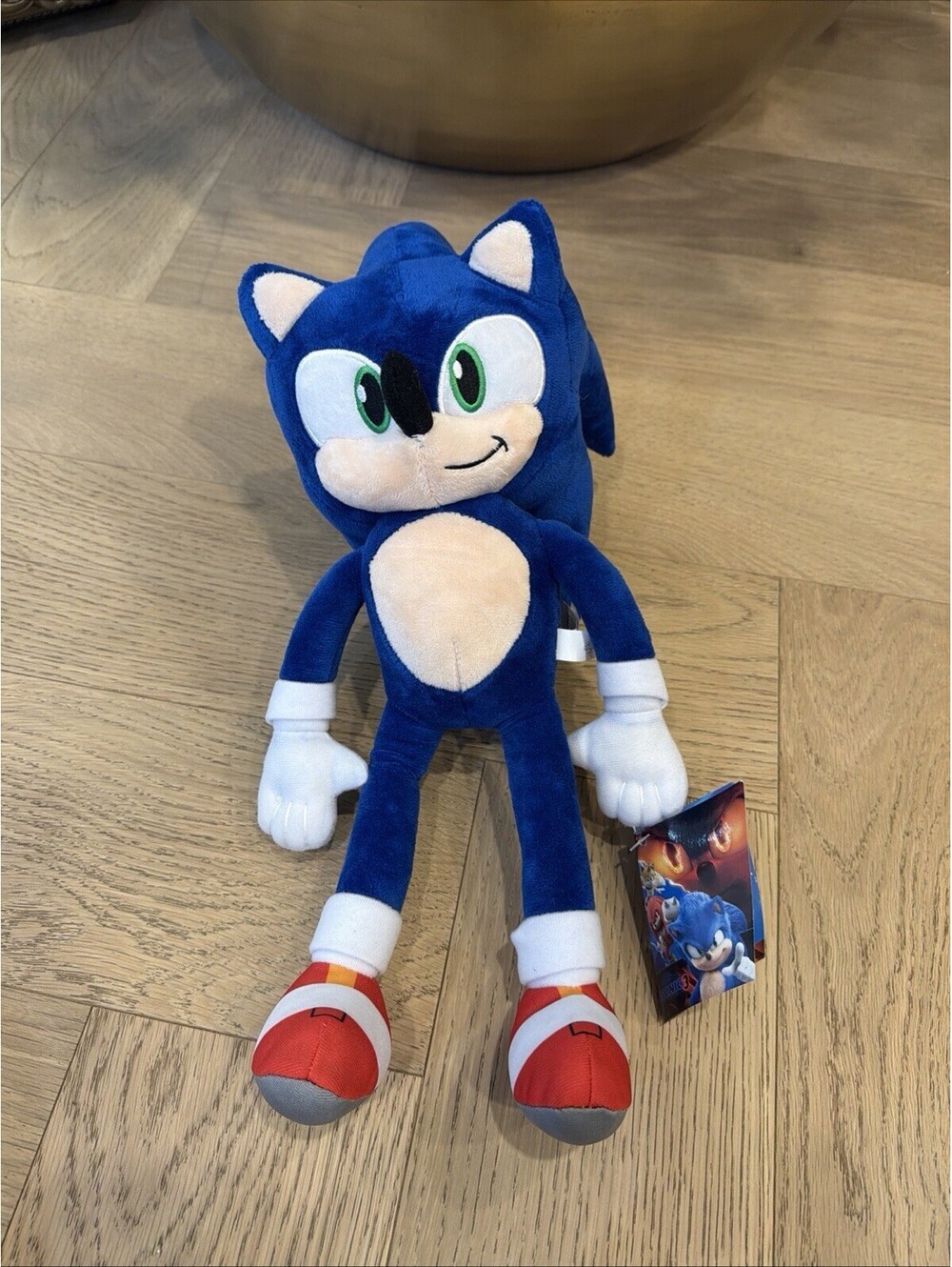 New Sonic The Hedgehog 3 Movie SONIC 20” Plush Toy Factory 2024 RARE